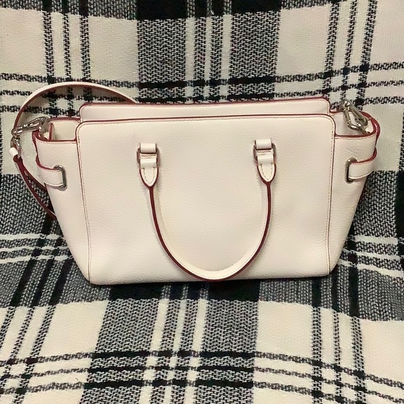 Coach Blake butterfly applique satchel in Chalk - Picture 3 of 13